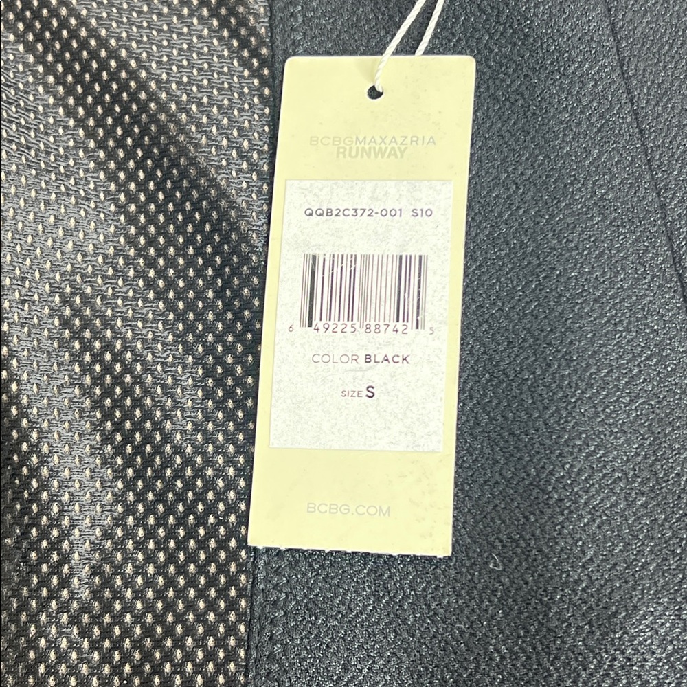 BCBGMAXAZRIA Runway Black Mesh Panel Leggings | Size S | NWT - Picture 3 of 10